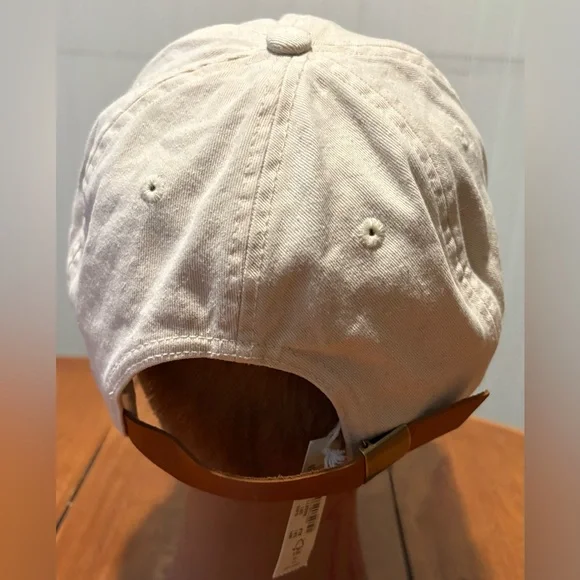 NWT Madewell Organic Cotton Broken In Baseball Cap in Alabaster - Picture 2 of 4